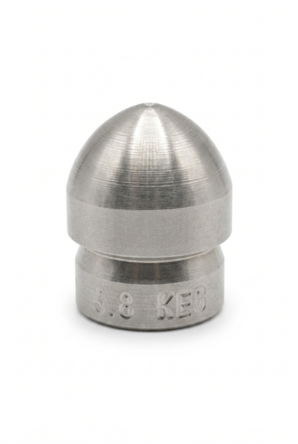 KEG Ball Nozzle 3/8" (No Forward Jet) - professional sewer jetting nozzle by KEG Technologies | Jetter Pro Supply
