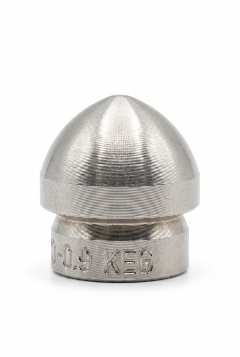 KEG Ball Nozzle w/ Forward Jet 3/8"
