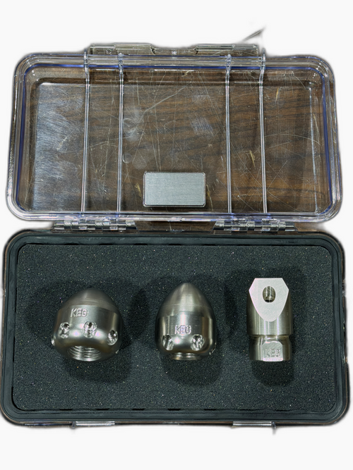 1/2" Jetter Nozzle Starter Kit — Basic Drain Cleaning Set (KEG)