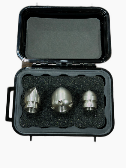 Plumber Starter Kit 1/4" - professional sewer jetting nozzle kit by KEG Technologies | Jetter Pro Supply
