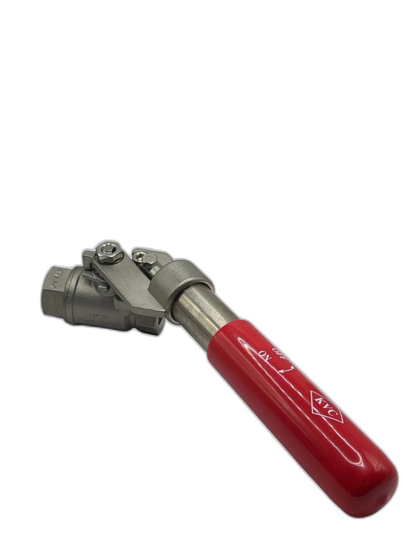 1/2" Deadman Ball Valve — Jetter Hose Shutoff Control