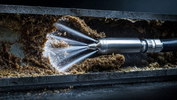 The Best Nozzle Configuration for Grease-Packed Lines
