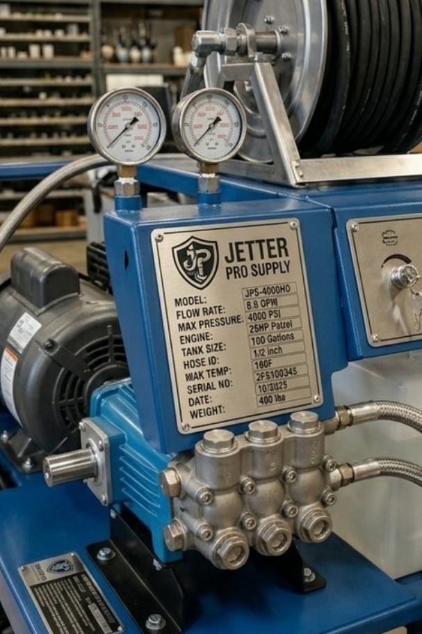 Jetter machine specs