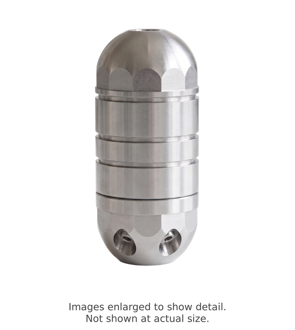 Direct Hit C43RS Short Penetrator Nozzle — Rotating Blockage & Root Nozzle for Sewer Jetters, 43 mm