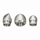 Three nozzles included in the 1/4-inch Plumber Starter Kit — Without Case option