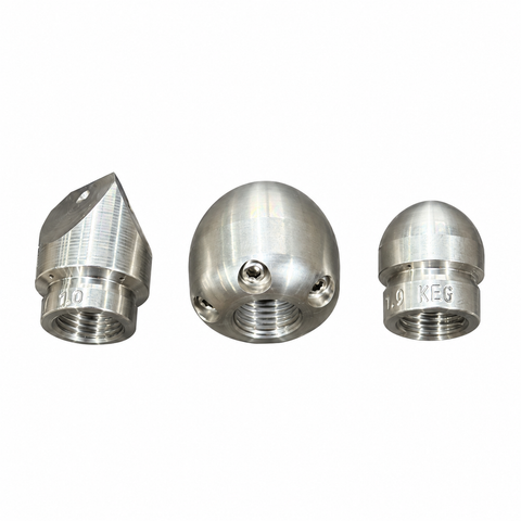 1/4" Plumber Starter Kit — 3-Nozzle Drain Cleaning Set
