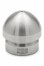 KEG Ball Nozzle w/ Forward Jet 1/4" - professional sewer jetting nozzle by KEG Technologies | Jetter Pro Supply