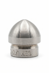 KEG Ball Nozzle w/ Forward Jet 3/8" - professional sewer jetting nozzle by KEG Technologies | Jetter Pro Supply