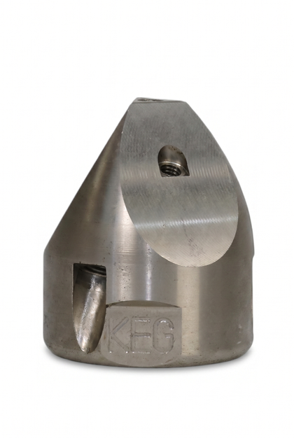 KEG Egg Devastator Nozzle w/ Forward Jets 3/8" - professional sewer jetting nozzle by KEG Technologies | Jetter Pro Supply