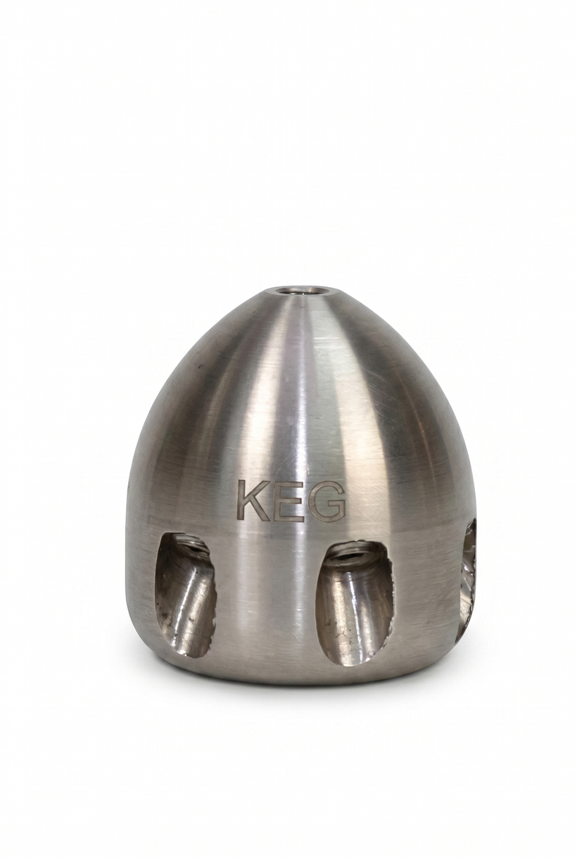 KEG Sewer Flush Nozzle 3/8" (No Forward Jets)