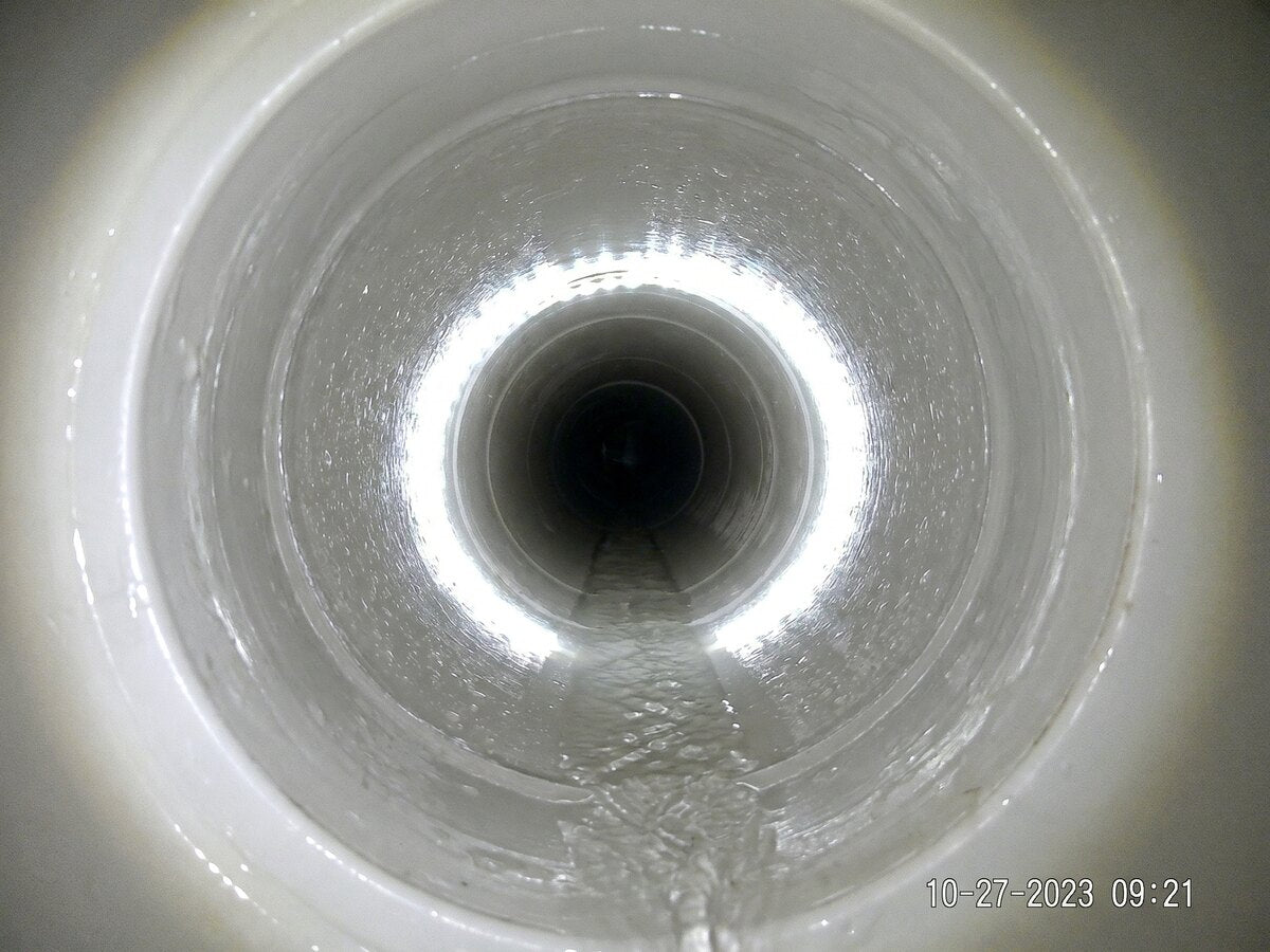 Clean pipe after jetting